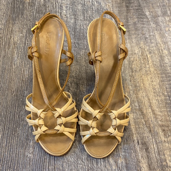 Prada Wedges - Tan, Size 37 - Picture 3 of 9